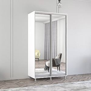 Шкаф-купе Mobildor Lux Aron 110 (2 зеркала) Белый