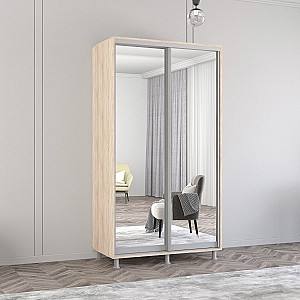 Шкаф-купе Mobildor Lux Aron 110 (2 зеркало) Дуб Сонома