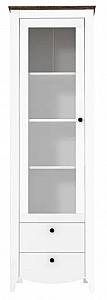 Dulap cu vitrina Yasen Karina REG1W2S Nimphea Alba/Stejar Sonoma Trufa