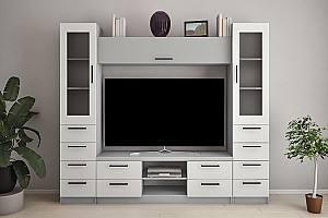 Living PS Y-6 (TV-1.5 m) 2.3 m Gri / Gri Deschis