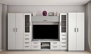 Living PS Ludmila Y Mini (TV-1.5 m) 3.9 m Gri / Gri Deschis