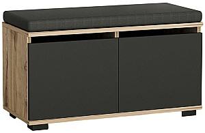 Dulap pentru incaltaminte Trendy Drago Nuc (Maro)/Negru