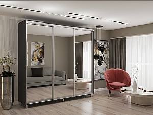 Dulap-cupe My-Style 2.3 x H2.4 m Oglinda Antracit