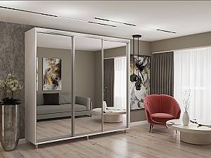 Dulap-cupe My-Style 2.4 x H2.4 m Oglinda Alb