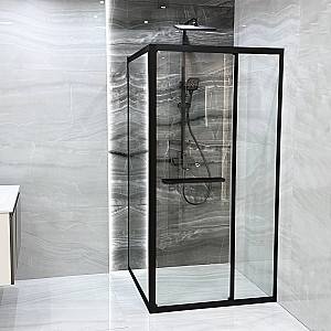 Cabina de dus Linia H2O Ritmo 90x90 Negru
