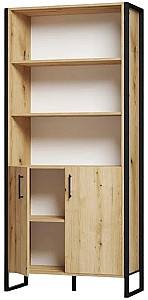 Dulap ML Mobila Loft OP 653 (860) Negru / Stejar Ewok