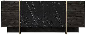 Comoda Trendy Veyron Negru/Auriu