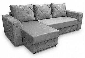Canapea coltar Aurus Cristal 255x150 cm (tick-tac) Gri