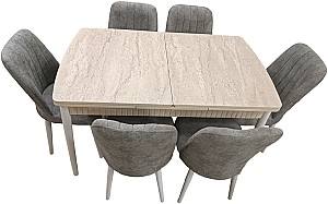 Set de masa si scaune Kelebek ES-500 (6 scaune)