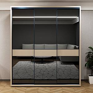 Dulap-cupe Bayro Murano 200x230x60 Piatra Gri