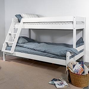 Pat copii MobiCasa Mira White 80/120x200
