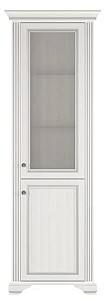 Dulap cu vitrina Yasen White 1D1W Pin Argintiu