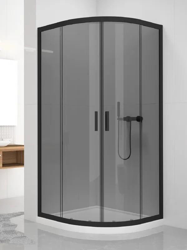 Душевая кабина New Trendy New Varia Black K-0451 2doors 6mm grafit