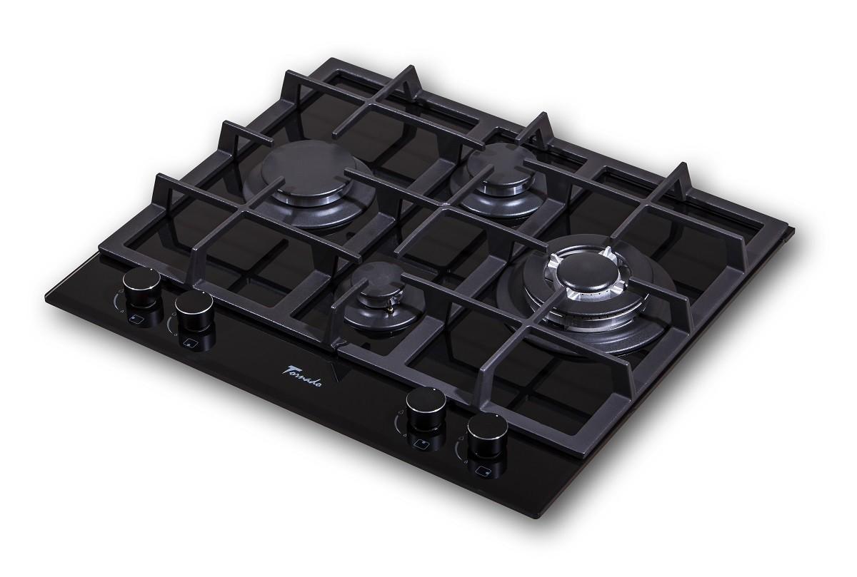 Варочная панель газовая Tornado TR4020HM Romb Black Glass