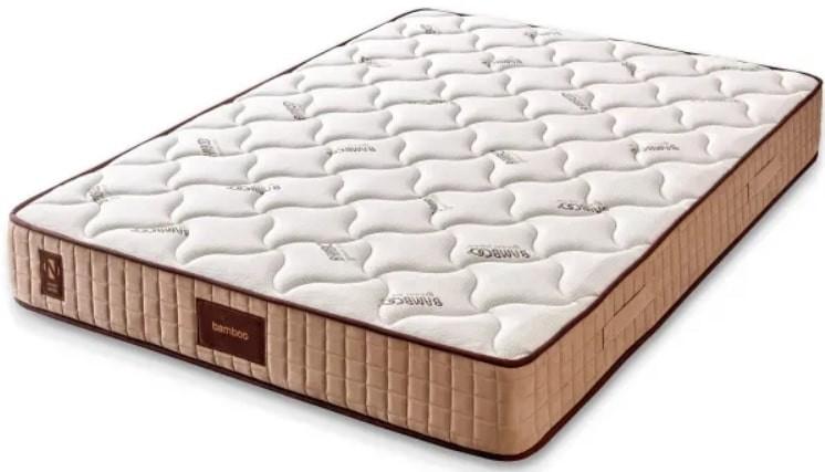 Saltea Trendy Bamboo 200x200 cm Alb / Bej / Maro