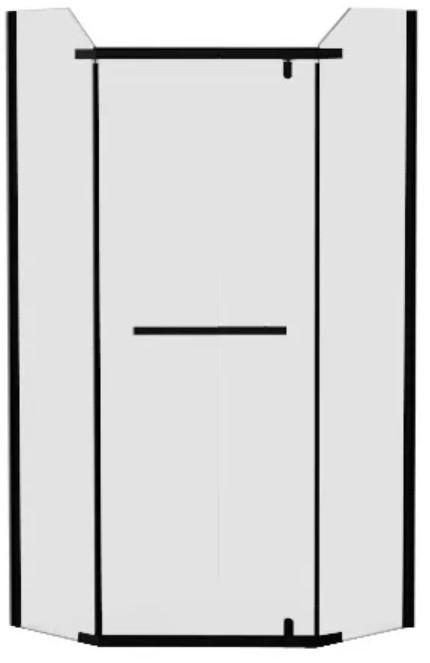 Cabina de dus VLM BS1063/90B Black 90x90x200