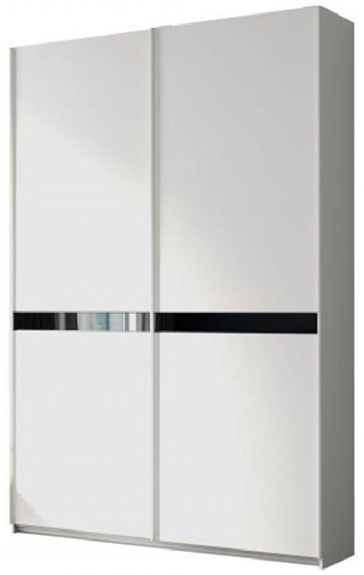Шкаф-купе Crinela ErgoSens Lux 18 (200 см) Нимфея Альба / Графит