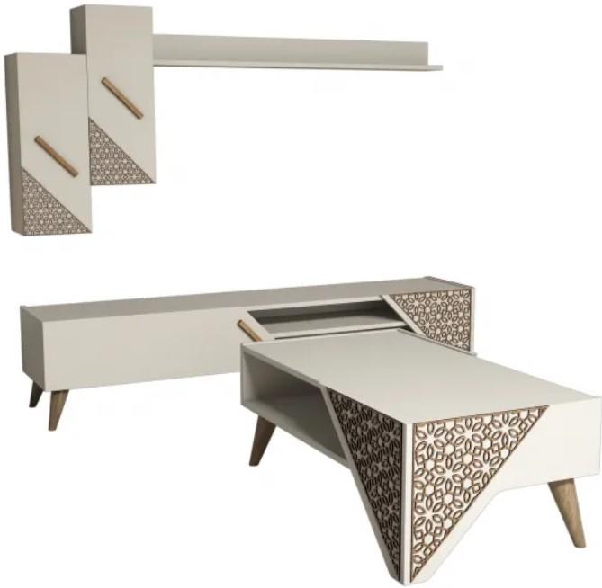 Стенка Trendy Beril 180x370x400 Кремовый (бежевый)