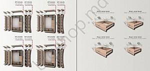 Dulap-cupe Confort-NV 2D CT-647/2 (140x60x220)