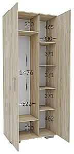 Dulap Confort-NV Nika 2D Stejar Artizan(Maro)