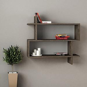 Raft de perete DECO Paralel Dark Coffee