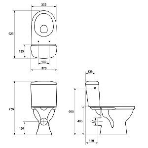 Vas WC Cersanit Merida (alim.infer.,soft.close)
