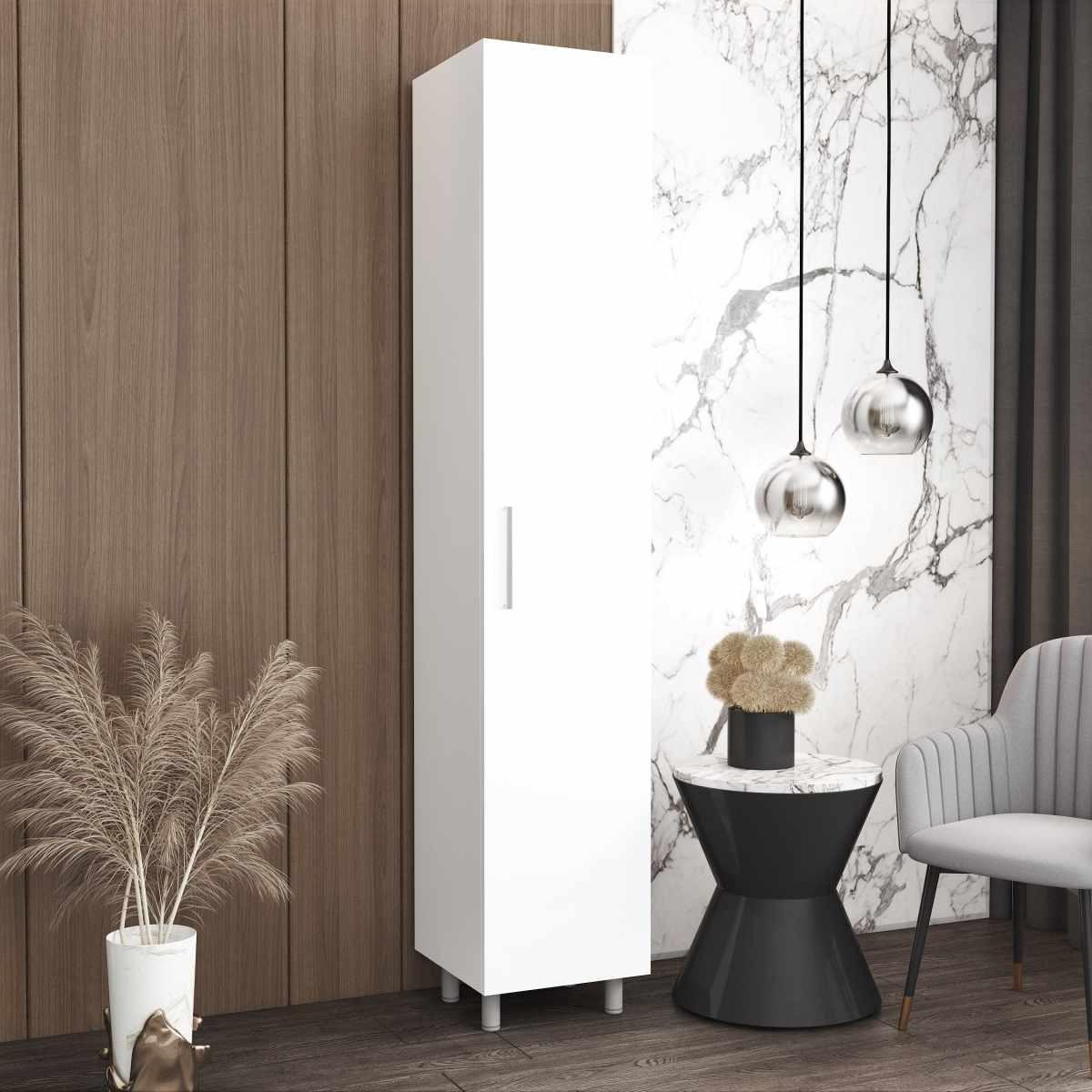 Dulap penal Mobildor Lux Birou-1 (pentru haine) (55x40x210H cm) Alb