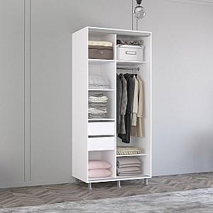 Dulap-cupe Mobildor Lux Aron 110 (1 oglinda, 1 PAL) Alb