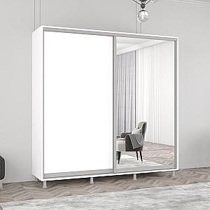Dulap-cupe Mobildor Lux Aron 210 (1 oglinda, 1 PAL) Alb