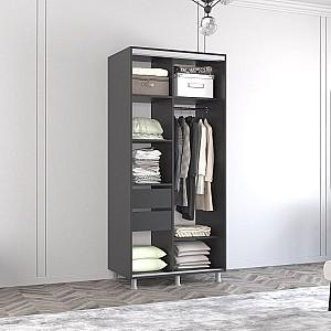 Dulap-cupe Mobildor Lux Aron 160 (1 oglinda, 1 PAL) Antracit