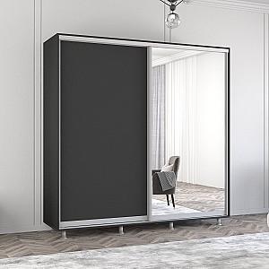 Dulap-cupe Mobildor Lux Aron 230 (1 oglinda, 1 PAL) Antracit