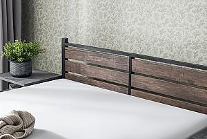 Pat Evger K-300 160x200cm Negru/Lemn