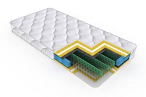 Pat Ambianta Coral 1.6 m Negru + Saltea Salt Confort Clasic 160x200