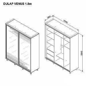 Dulap-cupe Ambianta Venus 1.8 m Artisan