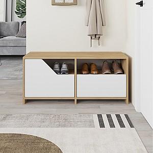 Dulap pentru incaltaminte DECO Nexus Sapphire Oak (Stejar) / White (Alb)