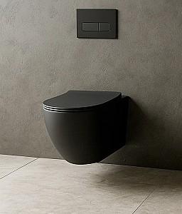 Vas WC South Villa SH-001MW Black Matt
