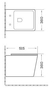 Vas WC South Villa SH-006MB Black Matt