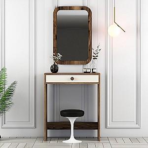 Masa de machiaj Trendy Lizbon Nuc (Maro)/Crem