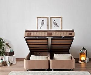 Pat Trendy Helen 180x200 cm Maro Deschis (Cu Saltea)