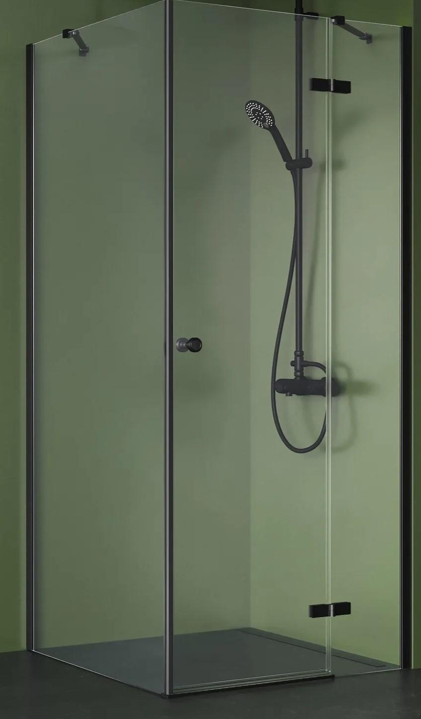 Cabina de dus New Trendy Kalibra Black Rectangular 100x80x195 K-4993 6mm Active Shield