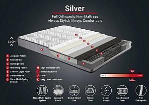 Saltea Trendy Silver 200x200 cm Alb / Gri