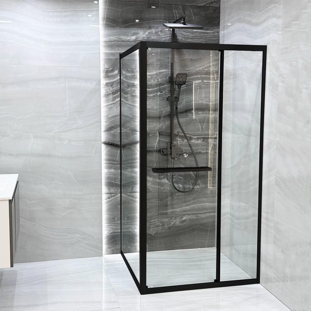Cabina de dus Linia H2O Ritmo 100x100 Negru