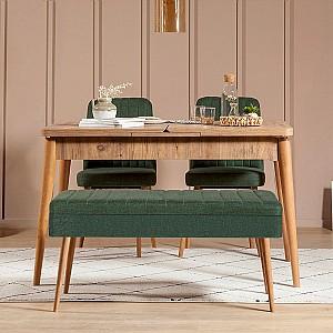 Set de masa si scaune Trendy Vina 1070 3 Pinul Atlantic (Maro)/Verde