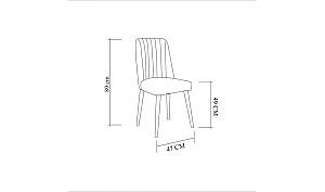 Set de masa si scaune Trendy Vina 1070 Pinul Atlantic (Maro)/Verde