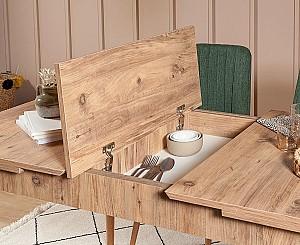 Set de masa si scaune Trendy Vina 1070 Pinul Atlantic (Maro)/Verde