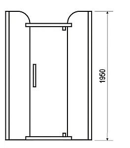 Cabina de dus VLM BS3081/90B Check 90x90x195