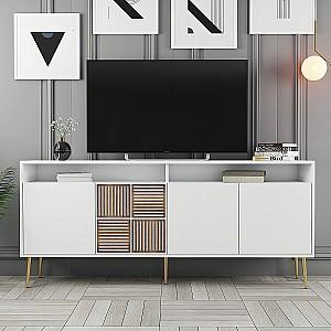 Comoda Trendy Milano Alb/Auriu