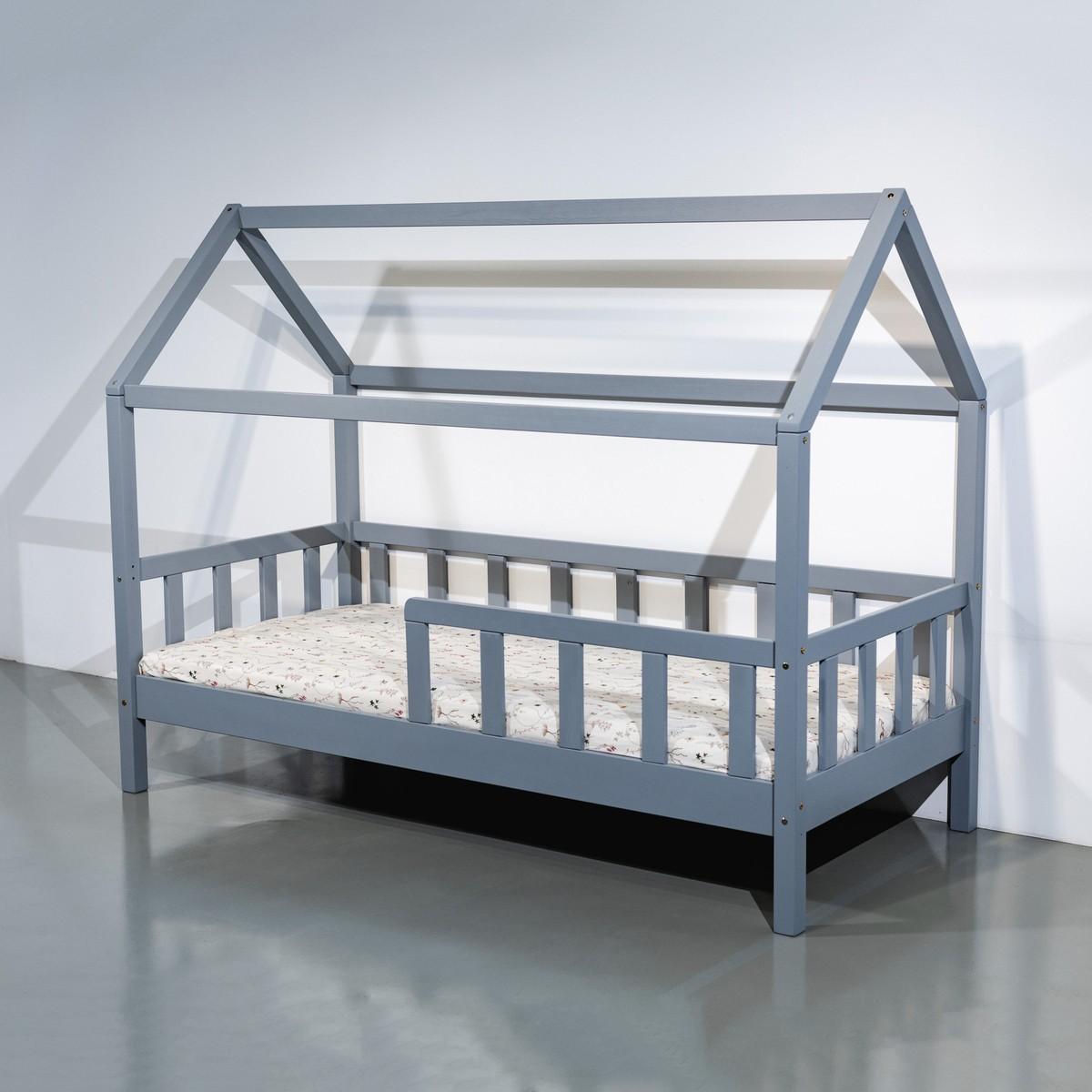 Pat copii MobiCasa Jasmine 80x160 Gri