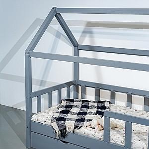 Pat copii MobiCasa Jasmine 80x160 Gri