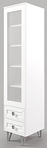 Dulap cu vitrina ML Mobila Mira Nr.5 450x400 Alb